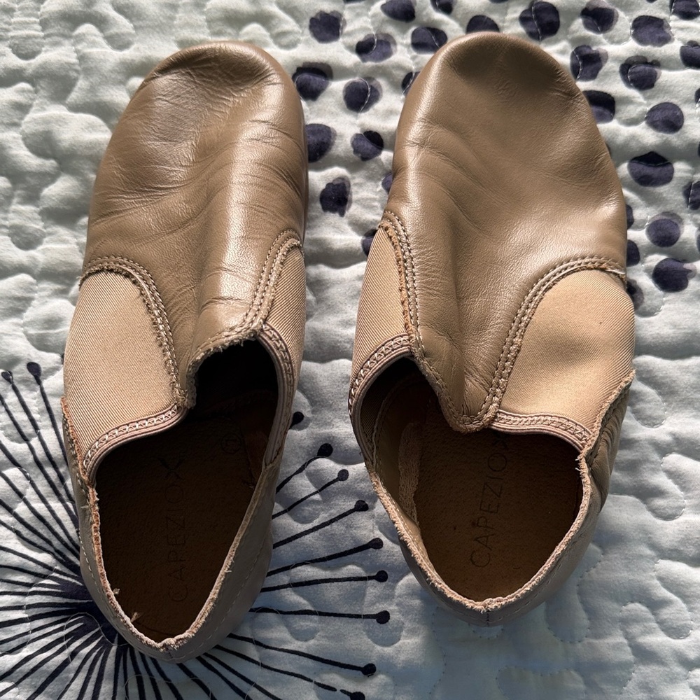 Capezio Beige Slip-On Dance Shoes